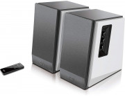 Edifier R1700BT White Silver (Bluetooth) Wood, 2.0/ RMS 66W (2x33W),  Audio in: Bluetooth V5.1 & 2 analog (RCA), remote control, wooden, (4-+3/4-)